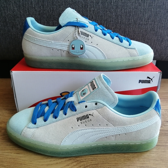 Pokemon X Puma Suede Squirtle Size 8.5 Men's U.S. New With Box. Limited Edition. - Picture 3 of 14